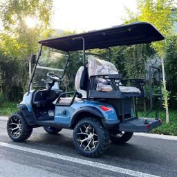 4 assentos novo modelo 50000w ac motor elétrico caça buggy carrinho de golfe 48/60v lítio clube carro utilitário adultos carrinhos de golfe elétricos - Image 4