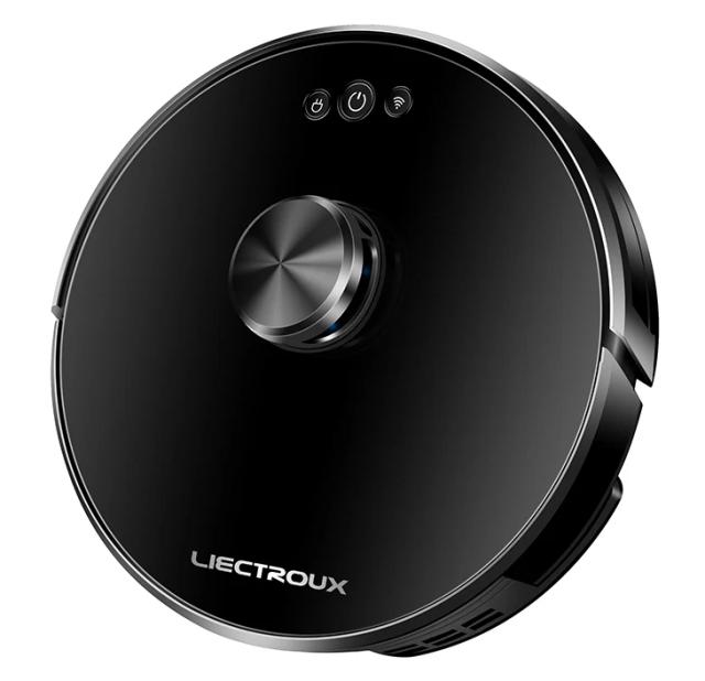 Robô Aspirador Liectroux XR500: Limpeza Inteligente com Aspiração, Passa Pano e Navegação a Laser Controlada pelo App e Alexa