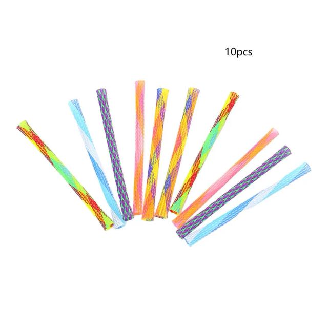 Vara de Brinquedo Interativa para Gatos com Mola Dobrável e Saltos Multicoloridos - Ideal para Gatos Pequenos, Acompanha 10 Sacos Diversão Garantida!