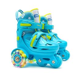 Sapatos de patinação para crianças, roda de flash dupla fileira, assistência de segurança ajustável, 3-8 anos - Image 5