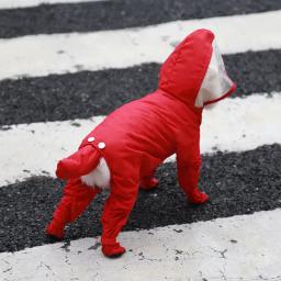 Impermeável de quatro patas para cães e gatos, macacão com tudo incluído, roupas impermeáveis, capa de chuva, roupas para animais, moda chovendo - Image 2