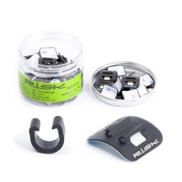 2/4/6 pçs tubo de óleo de bicicleta de alumínio braçadeira fixa adaptador stick-on guia de cabo de mudança de bicicleta caixa de freio linha fivela tubo clipe - Image 5