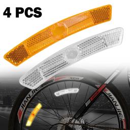 4 pçs mountain bike falou refletor em forma de peixe roda aro de aço refletores bicicleta luz reflexiva mtb ciclismo acessórios segurança - Image 1