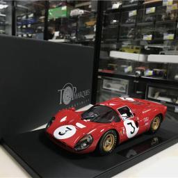 Resina de carro esportivo para adultos, escala 1:18, F 330P4, simulação 1967, presente da coleção, lembrança para fãs, original - Image 4
