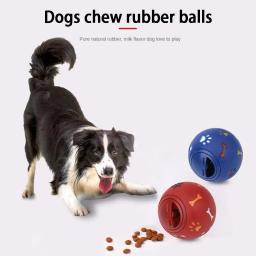 Ajustável interruptor vazamento bola dispositivo para cães, bola de borracha, mastigar dispensador, interativo vazamento treinamento brinquedo, Pet dentição brinquedo, S0d4 - Image 4