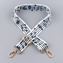 Alça de bolsa musical feminina, correias coloridas para mensageiro transversal, acessórios para bolsa de ombro, cintos ajustáveis - Image 1