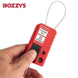 Nylon PA Retrátil Mini Cabo Bloqueio Ajustável para Rapazes, 1.5mm, Aço Inoxidável - Image 4