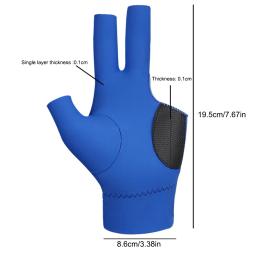 Luvas de piscina antiderrapante profissionais para mulheres e homens, luvas de bilhar, mão protetora, 3 dedos, 1pc - Image 6
