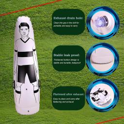 Boneco inflável do treinamento do manequim, equipamento portátil da prática do futebol, copo, escudo do manequim, defensor do goleiro, 175cm - Image 2