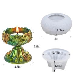 Moldes elegantes de silicone para castiçal DIY - artesanato personalizado, decoração durável para casamentos, festas - Image 3