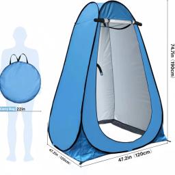 Portátil Outdoor Privacidade Chuveiro Tenda, Banho de praia, vestiário, WC privado, Acampamento, Caminhadas, Pesca, Pára-sol, 1pc - Image 6
