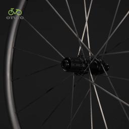Conjunto de rodas de raio de carbono para bicicleta de estrada, 700c, 28mm de largura externa, sistema de catraca de freio a disco, 36t, 20 furos, personalizado - Image 5