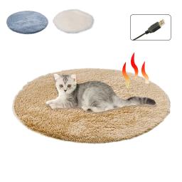 Almofada de aquecimento usb animais de estimação cobertor quente inverno calor cama gato cão almofada aquecimento elétrico inverno quente tapete animais estimação aquecedor tapete - Image 6