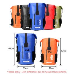 PVC impermeável saco seco para esportes ao ar livre, mochila leve para escalada, natação, canoagem, caiaque, camping, praia, armazenamento flutuante, 35L - Image 6