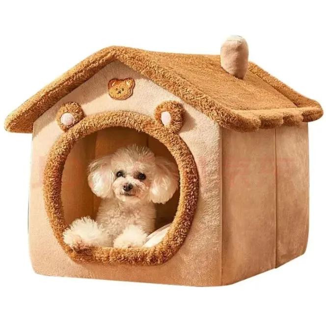 1 pçs gatos e cães casa pequeno cão quatro estações geral pode ser desmontado e lavado casa do cão suprimentos para animais de estimação - Image 1