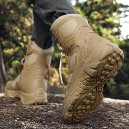 Sapatos de segurança impermeáveis ao ar livre, biqueira de aço de segurança, botas masculinas de trabalho, biqueira de aço, anti-esmagamento, botas de trabalho masculinas, tamanho 47 - Image 4