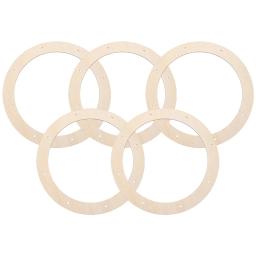 Anéis De Grinalda Floral Redonda Círculo De Madeira De Hoop, Guirlandas DIY Artesanato, Ferramentas para Casamento, Decorações De Natal - Image 2