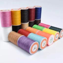 Fio de poliéster encerado Colar Cordões, Fio De Cera De Costura De Couro, Ferramentas De Artesanato De Couro, 60 m, 0,55mm - Image 5