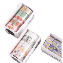 Kawaii Fita Adesiva Transparente, DIY Material Decorativo, Sketchbook Adesivos, Material Escolar, Papelaria Japonês, 5Rolls - Image 6