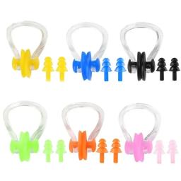 Soft Silicone Natação Tampões, Nariz Clip, protetor, impermeável, Proteção Ear Plug Set, Surf Diving Acessórios - Image 4