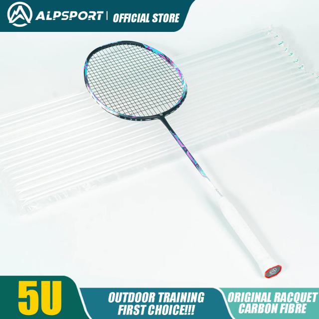 Raquete ALPSPORT Cyberpunk Speed Fibra de Carbono 5U 28LBS