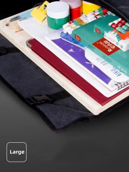 Alta capacidade Canvas Art Bag para Art Students, Exame de pintura, Sketching Board Storage, mochila espessamento portátil, 4K - Image 6