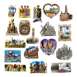 Europa bélgica 3d ímãs de geladeira turismo lembrança ímãs de geladeira adesivo coleção artesanato decoração artigos - Image 1