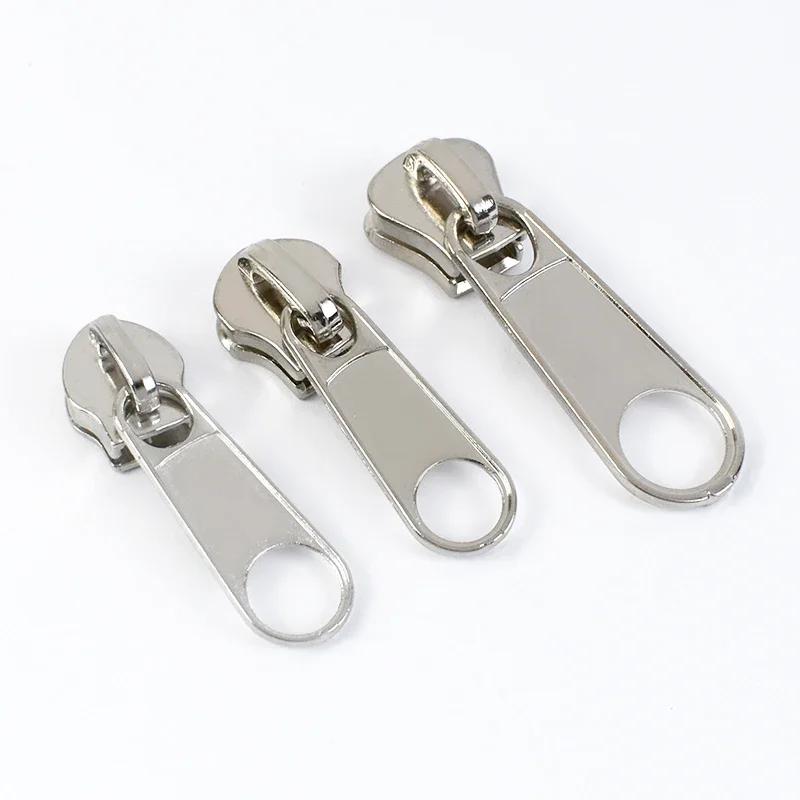 3 #   5 #   8 #   Zíper deslizante para resina de náilon metal zíper saco substituição extrator curors vestuário costura zip cabeça bloqueio kit reparo - Image 1