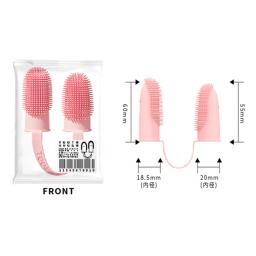 Escova de dentes dupla para pet, limpeza dental macia, manga de dedo, cuidados respiratórios, escova de dente TPR, ferramenta limpa, ferramentas para cães, 1pc - Image 6