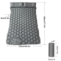 Colchão de ar inflável ultraleve, esteira de acampamento portátil, caminhadas ao ar livre, trekking, tapete de dormir piquenique, 1 ou 2 pessoas, novo - Image 6