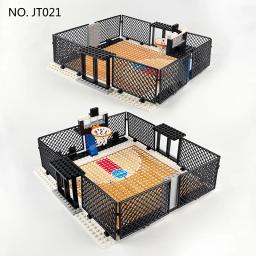 Criativos Esportes Estádio Blocos De Construção, Quadra De Basquete, Mini Treinamento De Basquete, Tijolos Brinquedos, Presentes - Image 3