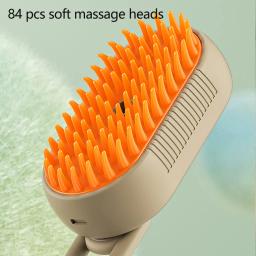 Gato e cão Pet Grooming Comb com spray elétrico, vapor de água, escova de silicone macio, gatinho Pet escova de banho, massagem, removedor de cabelo - Image 5