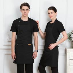 Impressão De Logotipo Personalizado Avental, Moda, Chá De Leite, Café, Loja De Flores, Prego De Cozimento, Panela Quente, Roupas De Trabalho Assinatura - Image 6