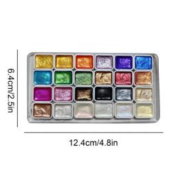 Aquarela Paint Palette para Artistas Profissionais, Pearlescent Painting Kit, Ground Crafts, Art Kits - Image 6
