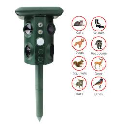 Solar Powered Animal Repeller, Proteção do jardim, Pragas ao ar livre, Gato, Ratos Sensor, Rato - Image 1