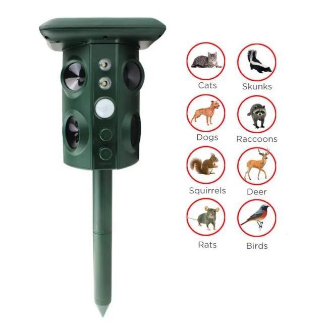 Repelente Solar para Animais: Proteja Seu Jardim de Gatos e Ratos com Sensor Inteligente