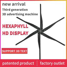 Projetor 3D em forma de ventilador, luz publicitária, holograma, exibição de vídeo, 6 folhas, 70cm, 85cm, 100cm, 115cm - Image 2