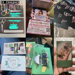 Cartões personalizados para pequenas empresas, logotipo personalizado, convite de casamento, cartão de aniversário, cartão postal, pacote de presente, obrigado - Image 6