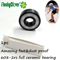 Patins De Cerâmica Completa, skate De Patinação De Velocidade, alta velocidade, 608-2rs, 608-2rs, 1Pc, ZrO2, Si3n4 - Image 1