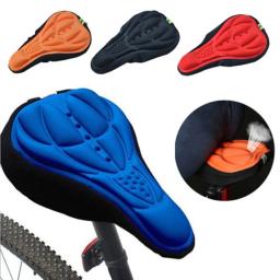 3D Soft Bike Saddle Seat Cover, Almofada De Espuma Confortável, Acessórios De Ciclismo, Novo - Image 3
