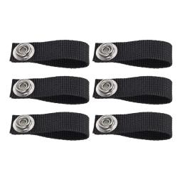 Hóquei Capacete Chin Strap, destacável, durável, resistente ao desgaste, pano Oxford, preto acessórios de substituição, 6 pcs - Image 1