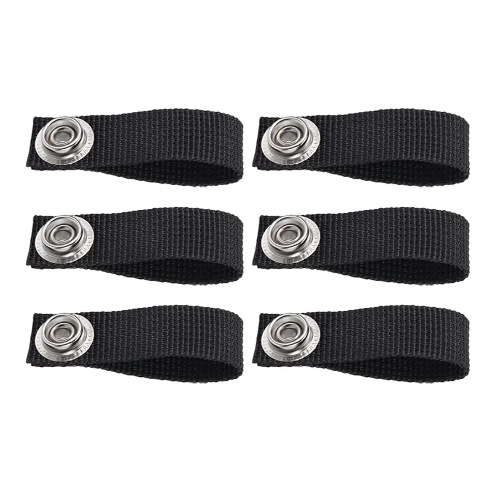 Hóquei Capacete Chin Strap, destacável, durável, resistente ao desgaste, pano Oxford, preto acessórios de substituição, 6 pcs - Image 1