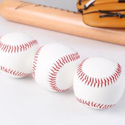 Bola de beisebol artesanal para atletismo de grupo, 9 Polegada, treinamento do jogo, PVC, macio interno, espuma sólida, bola insuflável, 3pcs - Image 2