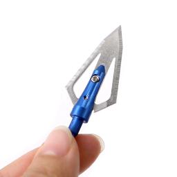 2 lâminas de flecha 100 grãos tiro com arco broadheads caça pontas de flecha para parafusos de besta e setas de arco recurvo composto - Image 6