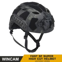 Capacete tático rápido airsoft, leve, sf, corte super alto, caça, tiro, jogo de guerra, capacete protetor, esporte ao ar livre, equipamento de ciclismo - Image 1