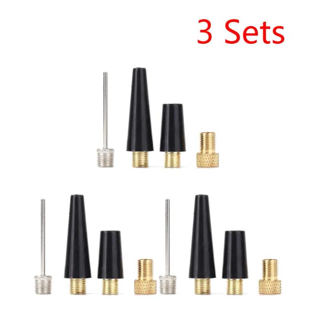 Kit Completo de Adaptadores para Inflar Pneus de Bicicleta e Bolas - Ferramenta Ideal com 4 Peças