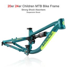 Sodce 20er 24er quadro de bicicleta suspensão completa boost quadro para criança adulto 148x12mm liga alumínio mtb quadro dh am carrinho de mão - Image 1