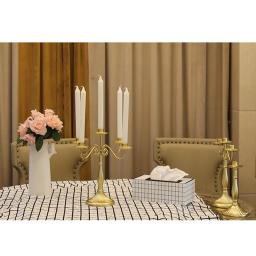 Castiçais internos para decoração de sala de estudo, resistente e durável acabamento liso, ornamento de mesa vintage - Image 4