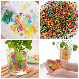 Contas de cristal de hidrogel para crianças, bolas de água para crescer, decoração em vaso, para casa, casamento, envasado, 50%, 6000pcs - Image 2