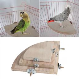Suporte de madeira para pássaros e papagaios, brinquedos Stand, Poleiros para gaiola, Poleiros, Pet Supplies, ramo de hamster, 1PC - Image 1